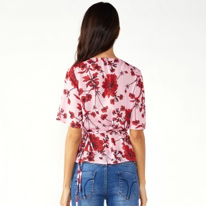 Floral Ladies Fancy Blouse Chiffon Damen Kleidung Oberteile