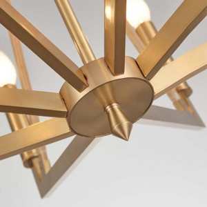 Einfacher kreativer hölzerner Eisen-Hotel-Ausgangsleuchter Km2122