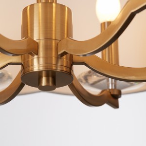 Moderner minimalistischer runder dekorativer Schlafzimmer-Studien-Leuchter Km2119