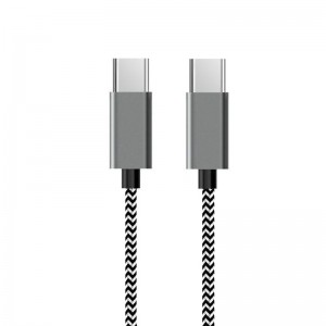 Datenkabel Typ C bis Typ C mit Nylon-Briade