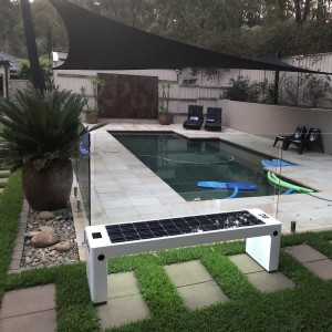 Heißer verkauf outdoor möbel usb handy ladegerät solarbetriebene smart metal bench