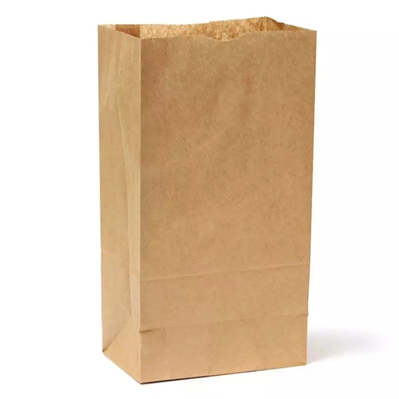 Beutel Papier Lebensmittel Papiertüte braun recycelt Luxuseinkauf Supermarkt Tasche Papier
