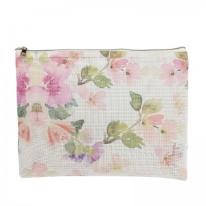 Beliebte und fasion PVC mesh kosmetiktasche