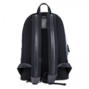 18SA-6839F 15 Jahre Fabrik Herren schwarz täglich lässig Sport Laptop Leder Rucksack