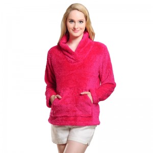 Frauen kuscheln Fleece Kapuzenpulli