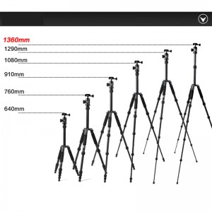 DIat AM225A + KH10 Professionelles Videokamerastativ für den Außenbereich Leichtes Aluminium-Magnesiumlegierungs-Kamerastativ