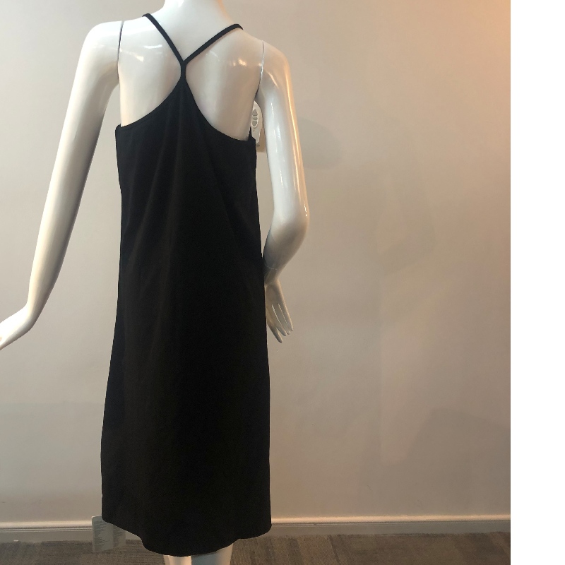 SCHWARZES JERSEY SLIP DRESS TBWD0004