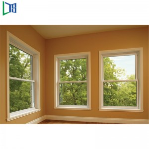 Vertikale Schiebefenster in Handelsqualität mit Netz- und Pulverbeschichtung