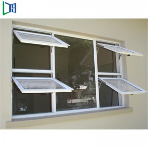 Aluminium pulverbeschichtetes Profil Kette Aluminium glasiert kommerziell getönten australischen Standard gehärtetem Klarglas Markisenfenster