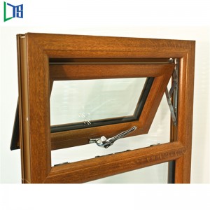 As2047 Standard Grau Weiß / Schwarz Aluminium nach außen offen Markisenfenster Einfach- oder Doppelverglasung