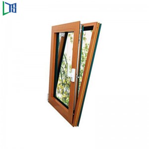 Aluminium-Drehkippfenster mit 2019 Neu entwickelt mit Stahlgitter und eloxiertem Finish