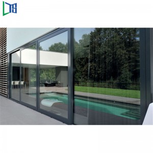 Professionelle pulverbeschichtete, schall- und hitzebeständige Aluminium-Sicherheitsschiebetür