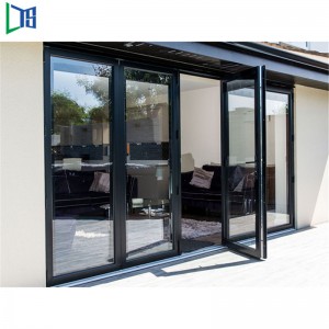 China Bester Handel und Wohn Aluminium 4 Panel Exterior Schalldichte Bifold Doors