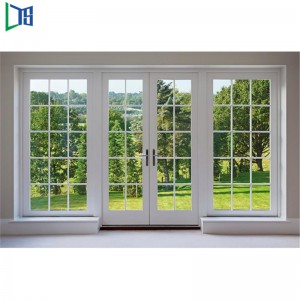 Europäische Norm Doppelpaneele Aluminium-Flügeltüren Aluminium-Innentüren mit Flügeln