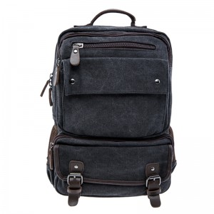 17SC-6571M Willkommen OEM 15 Jahre Fabrik umweltfreundliche langlebige 15.6-17.3 Zoll Large Capacity Männer benutzerdefinierte Rucksack Vintage Leinwand