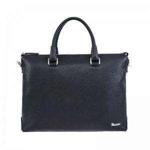 18SG-6815F Large Size echtes Leder Laptop Bag Messenger Schulter Leder Aktentasche Männer