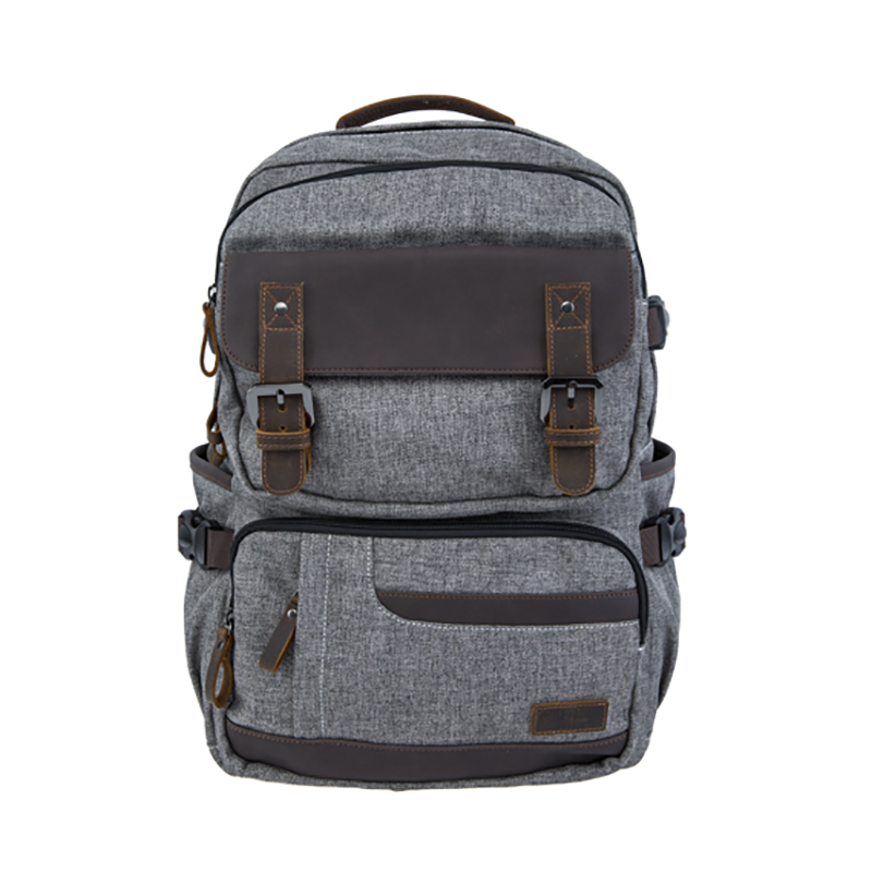 18SC-6892D 15 Jahre Guangzhou Fabrik neue Ankunft Mens benutzerdefinierte Großhandel Laptop Vintage echtes Leder Canvas Rucksack