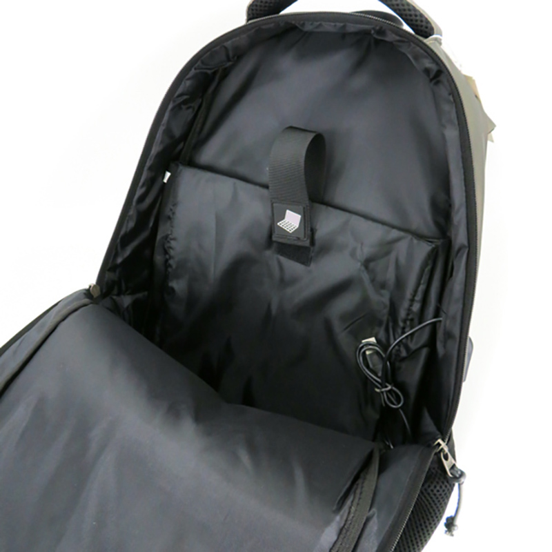 19SA-7844M Leichter wasserdichter Schul-Laptop-Rucksack mit großer Kapazität, USB und wasserdichtem Reißverschluss