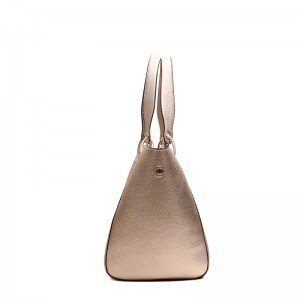 HD0827 - Personalisierte, maßgeschneiderte doppelseitige Tragetasche aus PU-Leder mit Metallglanz