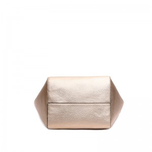 HD0827 - Personalisierte, maßgeschneiderte doppelseitige Tragetasche aus PU-Leder mit Metallglanz