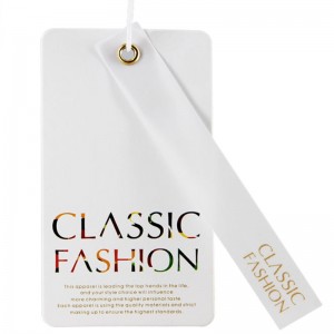 Kreative Mode Kleidung Label Hangtag nach Maß 04