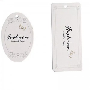 Kreative Mode Kleidung Label Hangtag nach Maß 04