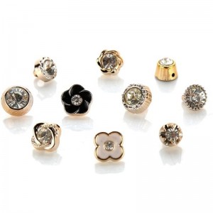 Neueste verkauf exquisite kreative avantgarde kleidungsstück taste mode groß uv strass tasten