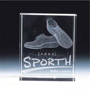 Interne 3D-Gravur von Crystal-Produkten