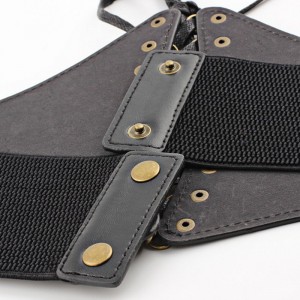 HD0823 - Maßgeschneiderter, kombinierter, elastischer Damengürtel aus PU