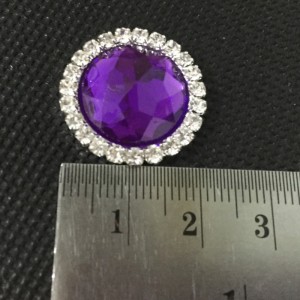 Art und Weise dekorative verschiedene Farben runden Rhinestone der flachen Rückseite Acrylkristallknopf 12