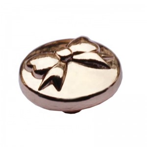 Mode Schmetterling Knopf Design Kleidungsstück Metall Gold Schaft Knopf für Kamm 13