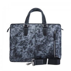18SG-6816F beide seiten verwenden zweifarbiges, einzigartiges design gewebte herren aktentasche aus echtem leder