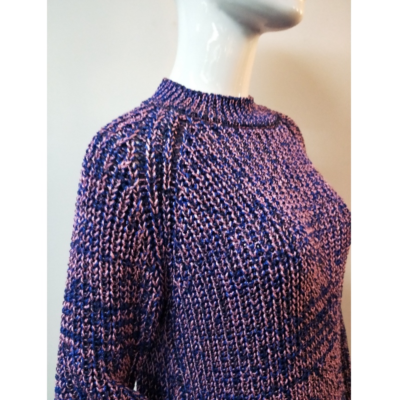 PURPLE CREW NECK SWEATER RLWS0050F