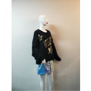 SCHWARZER STAR-PRINT SWEATER RLWS0056F