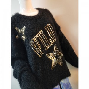 SCHWARZER STAR-PRINT SWEATER RLWS0056F