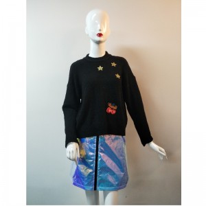 SCHWARZER PULLOVER RLWS0061F