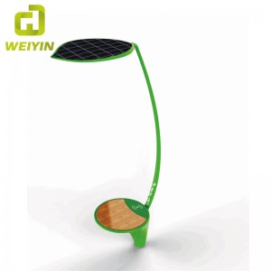 Intelligente Solarenergie-Straßenwerbungs-Beleuchtungs-Bank für das Aufladen des Handys im Freien