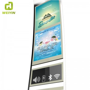 Outdoor LED Werbebeleuchtung Box Solar Smart Edelstahl Produkte Bank