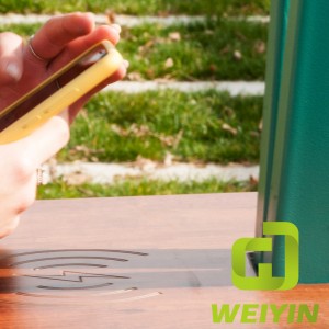 Minimalistisches Design Intelligente solarbetriebene USB-Handy-Ladestation für Gemeinden und Parks