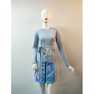 SWEATER RLWS0066F MIT GRAUEM GÜRTEL