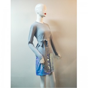 SWEATER RLWS0066F MIT GRAUEM GÜRTEL