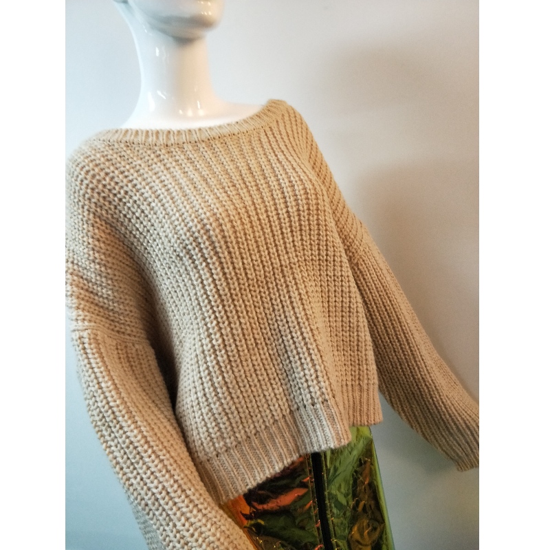 SWEATER RLWS0079F MIT BRAUNEM BOOTSHALS