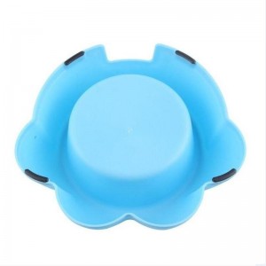 Großhandelspfote geformte Zufuhrplastikreise im Freien Innenhundehaustier Schüssel