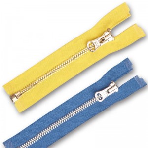 Metallreißverschluss veredelter Reißverschluss Metallreißverschluss geschlossenes Ende und offenes Ende auf zwei Arten 3