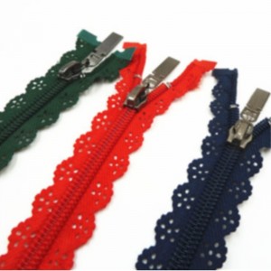 Zarte und modische Spitze Nylon Reißverschluss 6