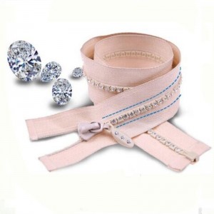 Hochwertige Mode-Design Strass Reißverschluss für Jacke 8