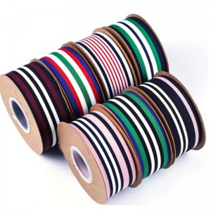 4 # benutzerdefinierte 40mm wärmeübertragung druck tricolor grosgrain streifenband für bekleidung