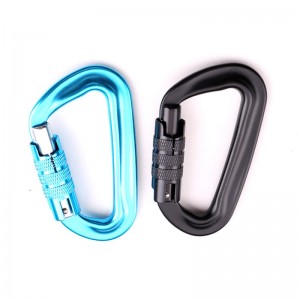 Outdoor Haken Klettern Camping Hauptschloss Karabiner Multifunktions Mutter Bergsteigen Haken Bergsteigen Schnalle Outdoor Speed ​​Drop Ausrüstung Sicherheitsschloss Sondierungsloch D-Typ Schraube Hauptschloss Luftfahrt Aluminiumlegie...