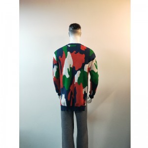 KONTRAST-SEITENSPALT-PULLOVER RLMS0022F