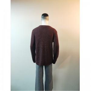 ROTER PULLOVER MIT RUNDHALS RLMS0039F